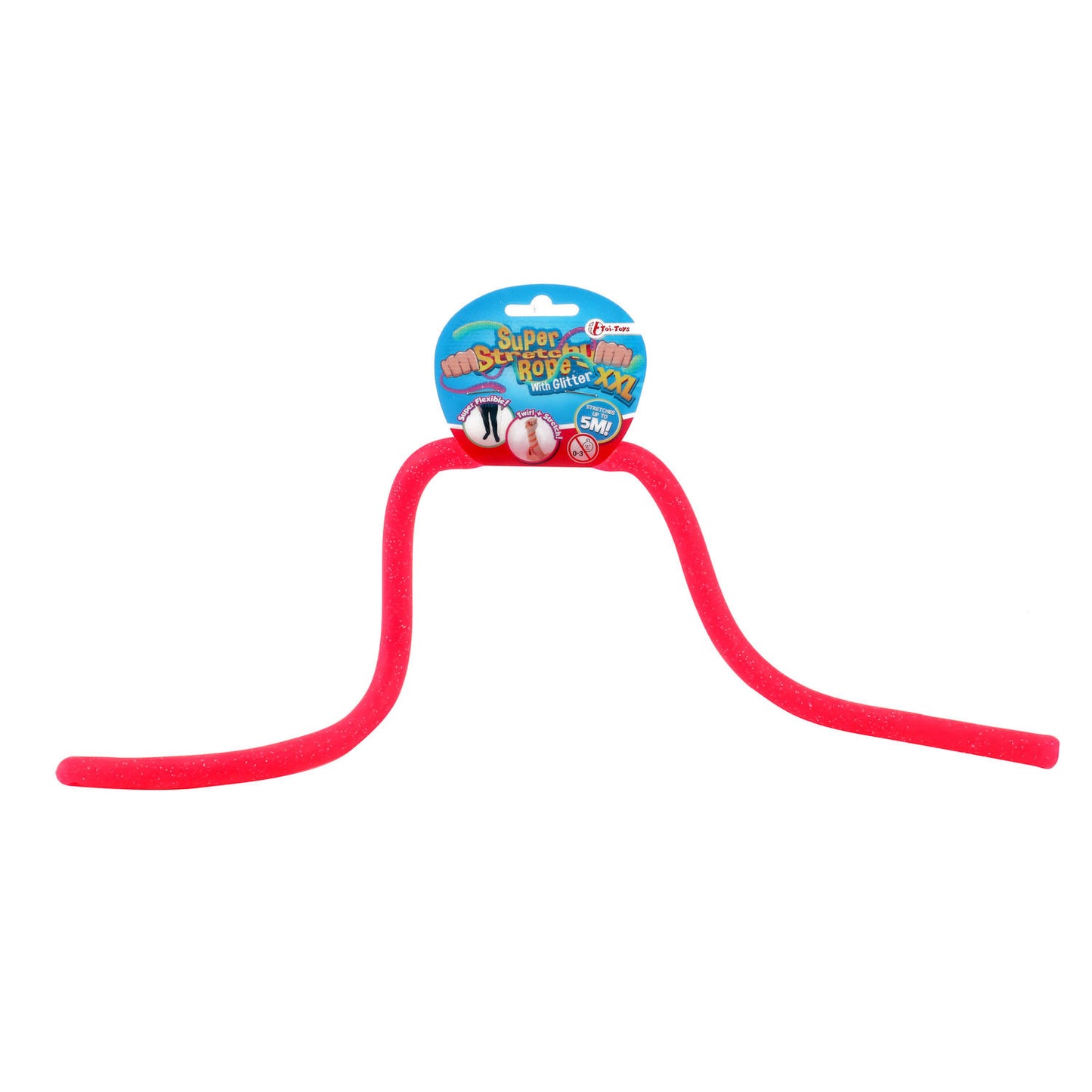 Toi-toys toi toys super rekbaar touw met gliter 50cm