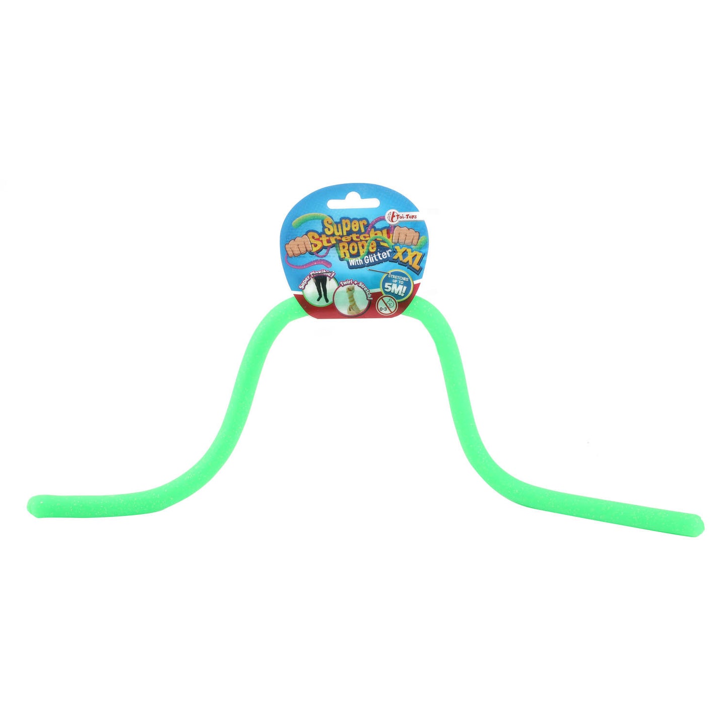 Toi-toys toi toys super rekbaar touw met gliter 50cm