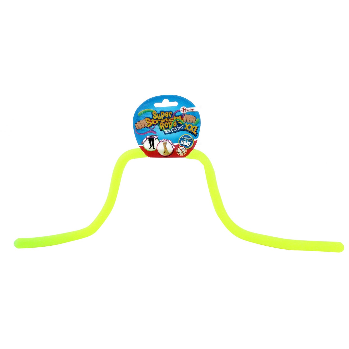 Toi-toys toi toys super rekbaar touw met gliter 50cm