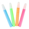 Toi-toys knijp textielstiften glow in the dark, 4st.