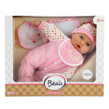 Toi-toys baby beau babypop met fles en slabber, 40cm - afbeelding 3