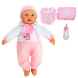 Toi-toys baby beau babypop met fles en slabber, 40cm - afbeelding 5