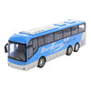 Toi-toys cars trucks reisbus blauw frictie, 32cm