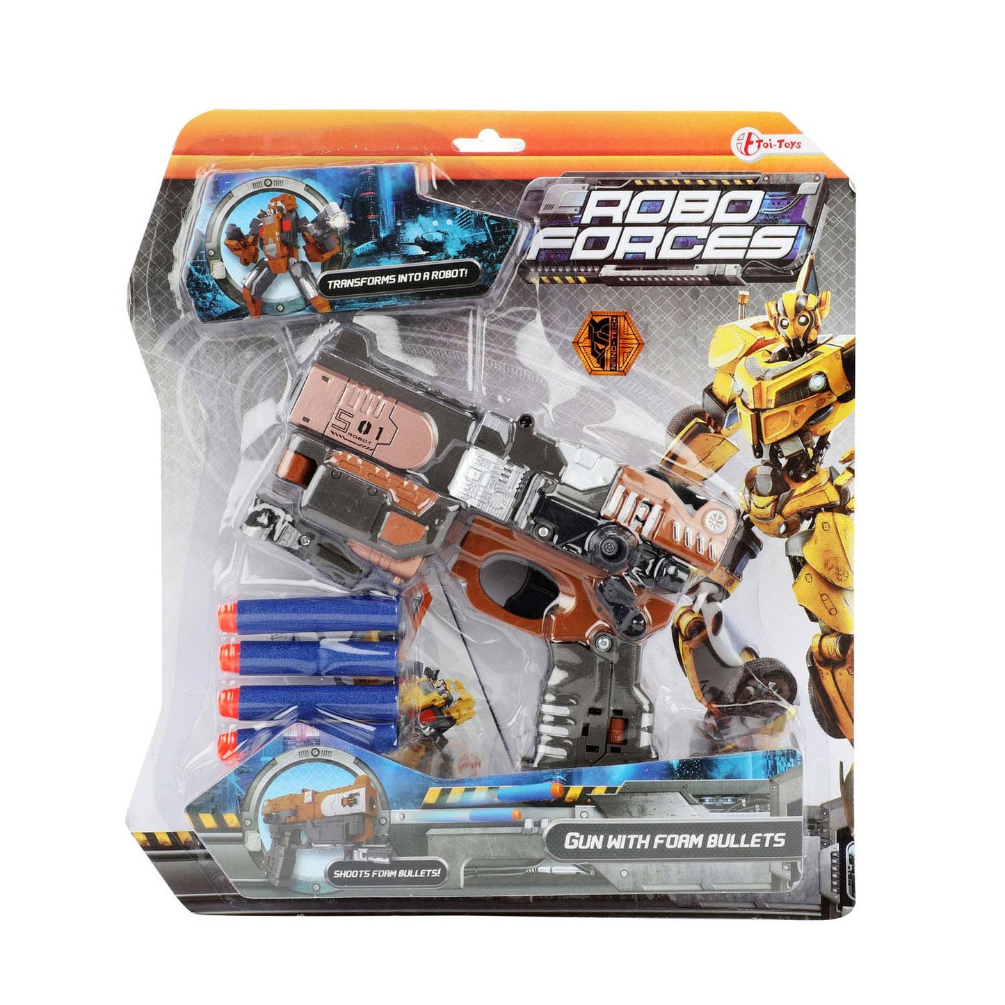 Roboforces veranderrobot pistool met foampijlen