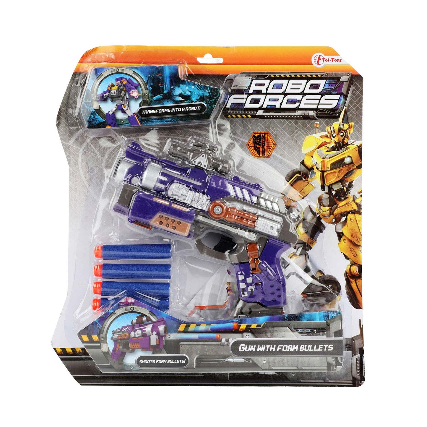 Roboforces veranderrobot pistool met foampijlen