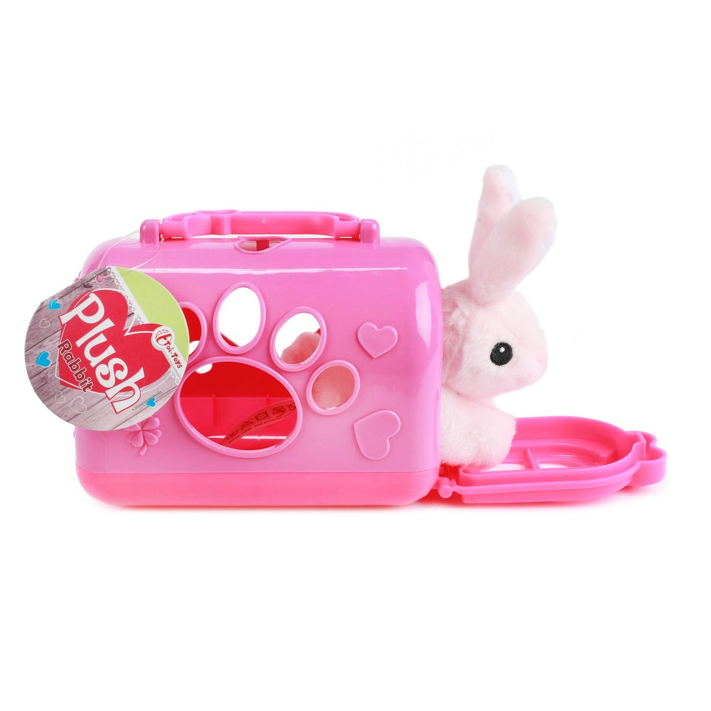 Pluchen Konijn in Draagkoffer