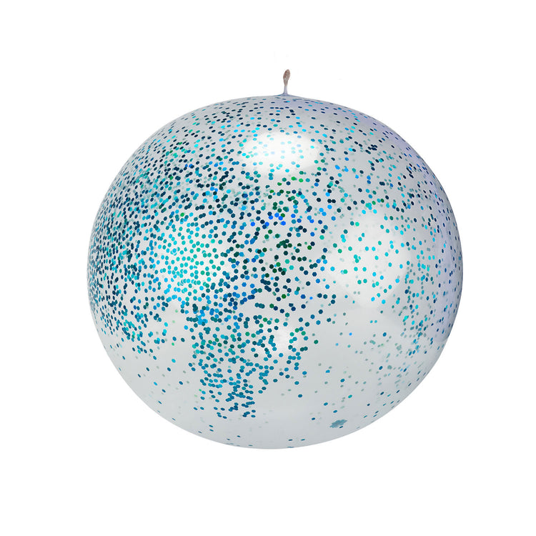Toi-toys opblaasbare glitter ballon, 60cm