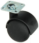 Mack by tente 1013570 - dubbel rol zwart m plaat 50mm | 10 stuks