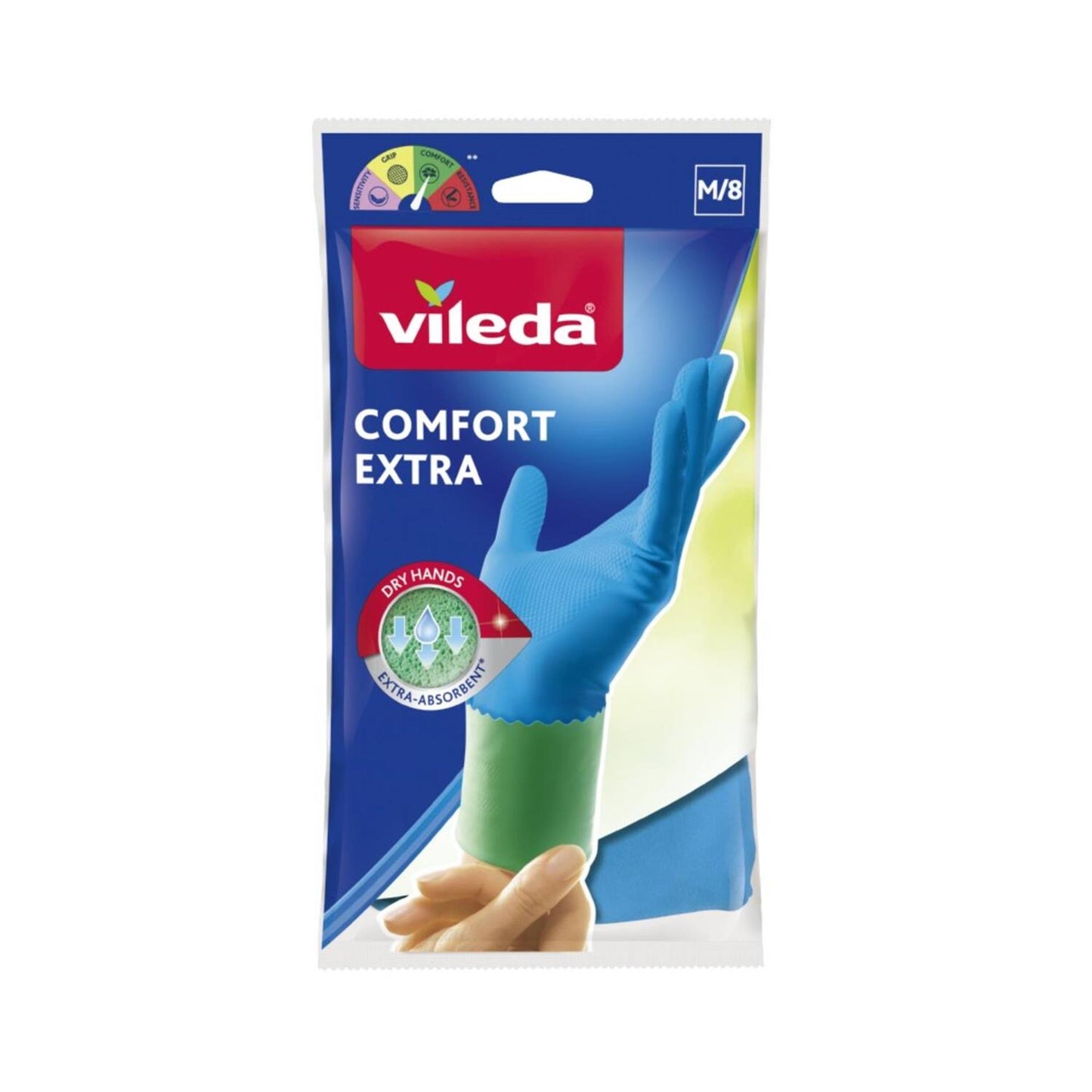 Vileda handschoenen comfort extra medium 1 paar