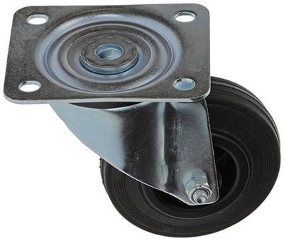 Mack by tente 1049122 - zwenkwiel bevestigingsplaat rubber met nylon velg 100mm | 12 stuks
