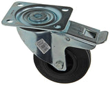 Mack by tente 1049123 - zw wiel bevestigingsplaat + rem rubber met nylon velg 100mm | 6 stuks - afbeelding 1
