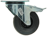Mack by tente 1049123 - zw wiel bevestigingsplaat + rem rubber met nylon velg 100mm | 6 stuks - afbeelding 2