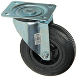 Mack by tente 1049125 - zwenkwiel bevestigingsplaat rubber met nylon velg 125mm | 8 stuks - afbeelding 1