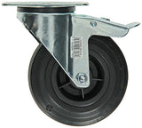 Mack by tente 1049126 - zw wiel bevestigingsplaat + rem rubber met nylon velg 125mm | 4 stuks - afbeelding 2