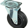 Mack by tente 1049128 - zwenkwiel bevestigingsplaat rubber met nylon velg 160mm | 4 stuks