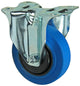 Mack by tente 1058924 - vast wiel blauw rubber loopvl plaat 100 mm | 4 stuks