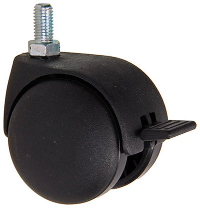 Mack by tente 1058959 - zwenkwiel met enkele wielrem vork pp, met schroefdr 50 mm | 5 stuks