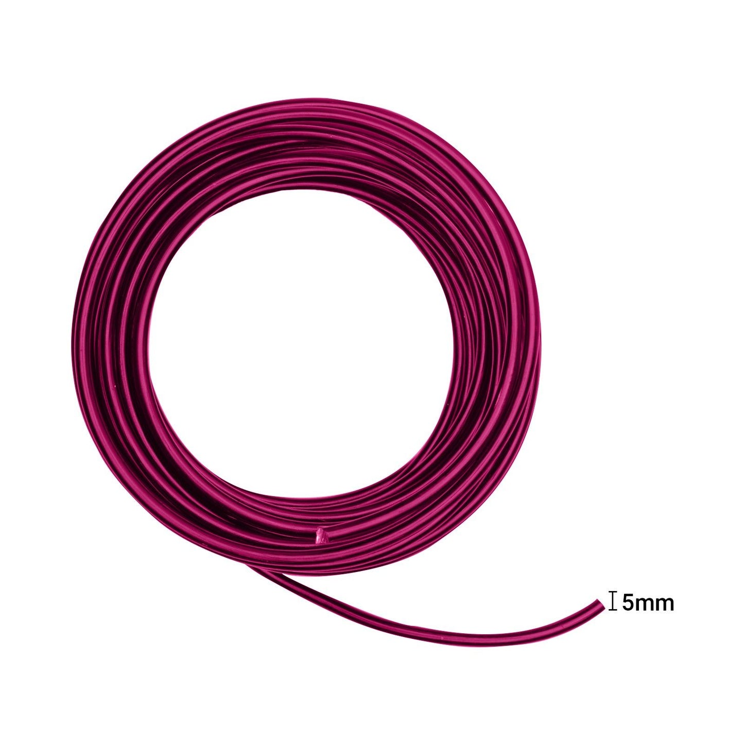Vaessen creative • aluminiumdraad 5mmx10m strong pink