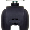 Mack by tente 1058960 - zwenkwiel met enkele wielrem vork pp, met plaat 50 mm | 5 stuks