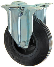 Mack by tente 1049127 - vast wiel bevestigingsplaat rubber met nylon velg 125mm | 4 stuks - afbeelding 1