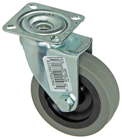 Mack by tente 1013184 - rubber rol 2 kogellagers met plaat 60mm | 12 stuks