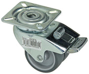 Mack by tente 1014735 - dubbel zwenkwiel 50mm op plaatmet rem | 8 stuks - afbeelding 1