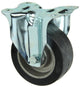 Mack by tente 1058930 - vast wiel met rubber zw loopvlalu velg , plaat 100 mm | 4 stuks