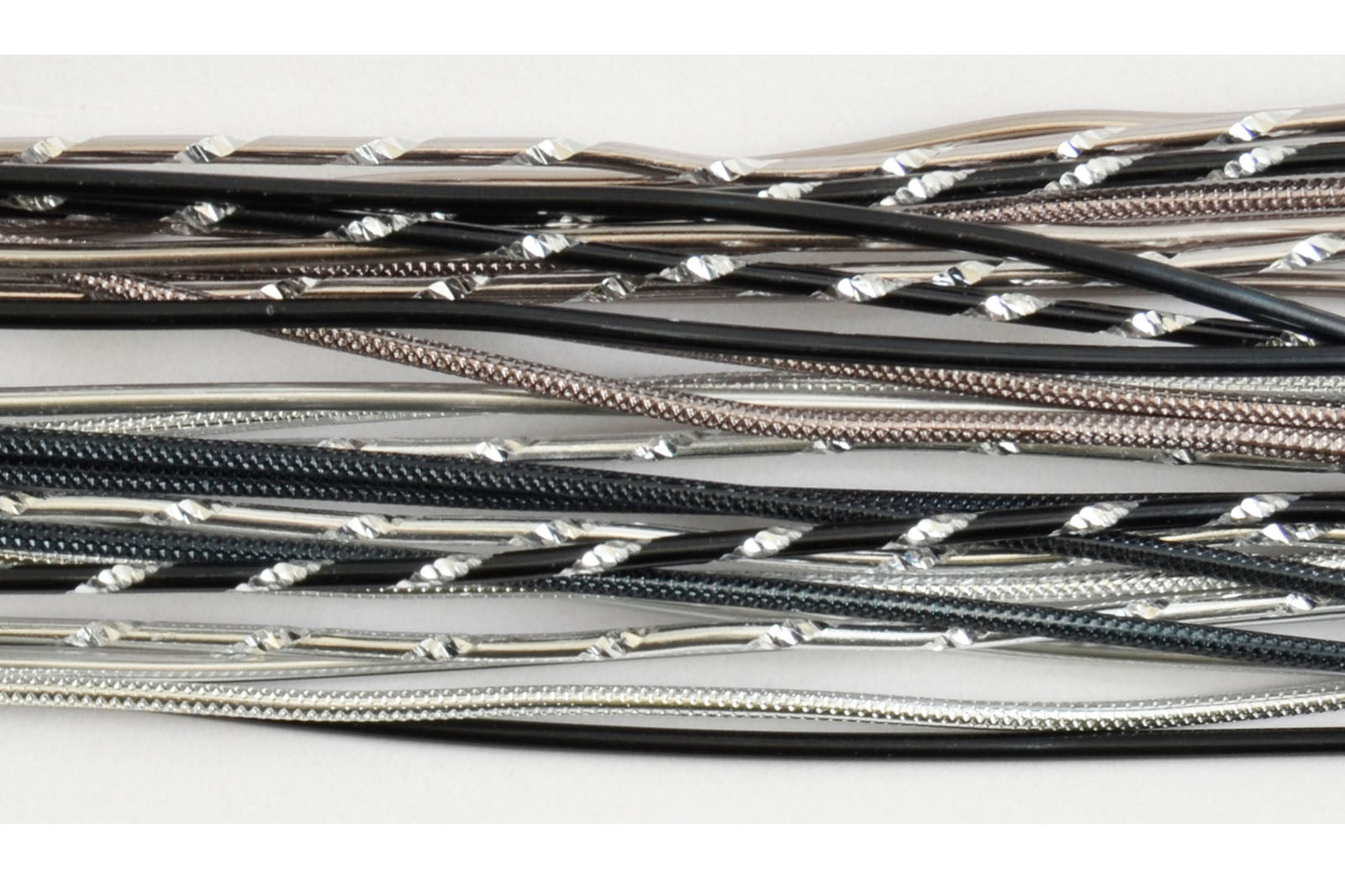 Vaessen creative • sieraden kit alu-stems 40cmx2mm zilver-zwart 27st.