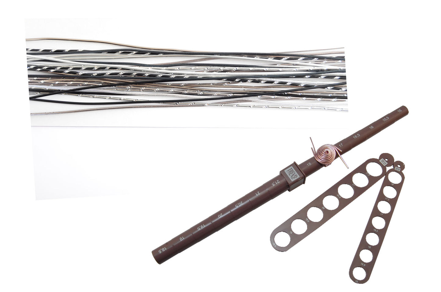Vaessen creative • jewellery kit silver-black tool