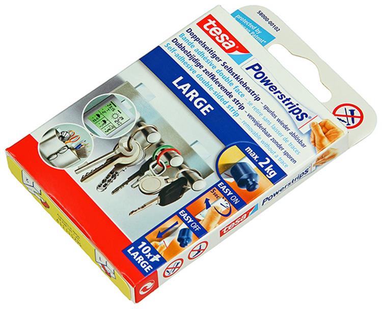 Tesa 1025283 - powerstrips large | 15 stuks