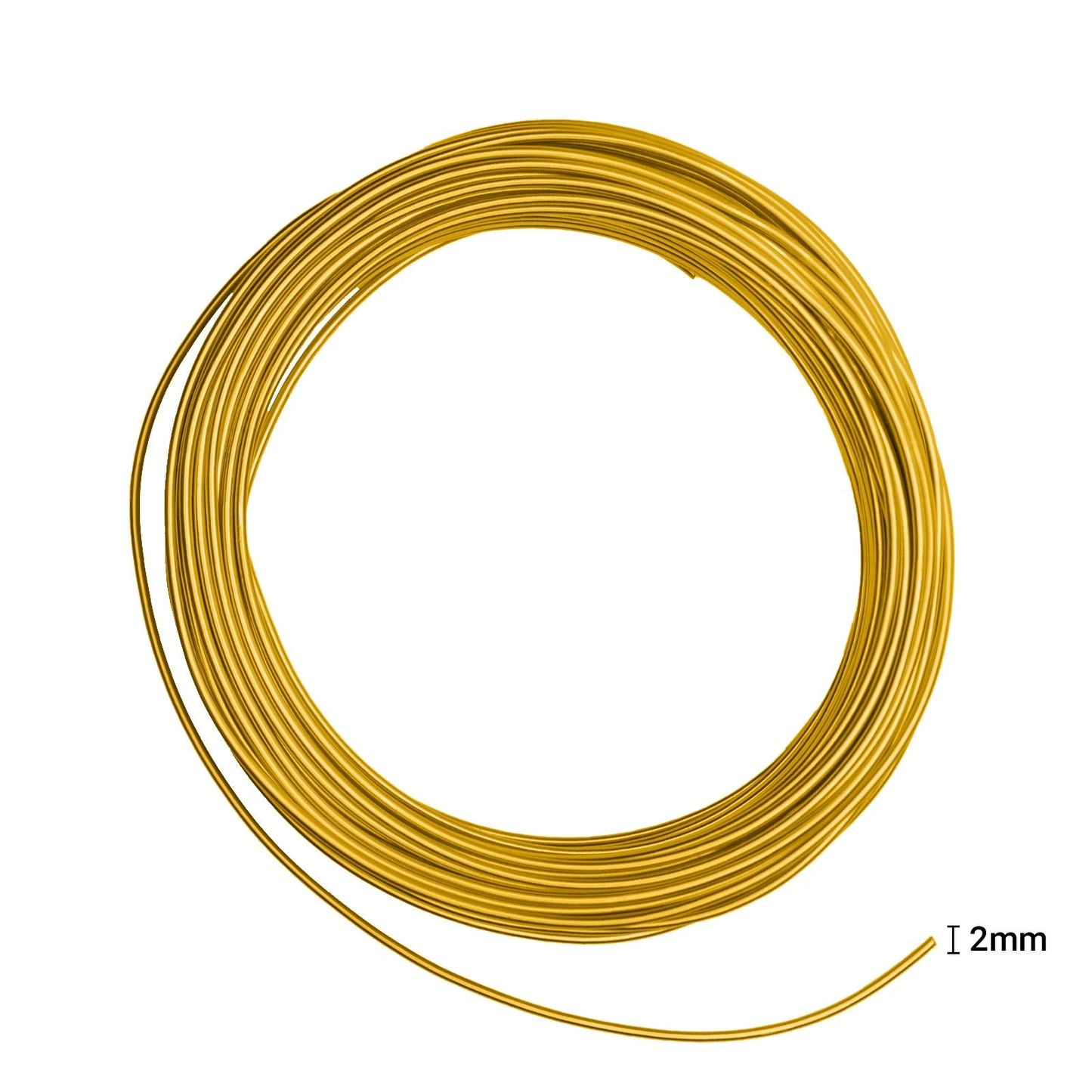 Vaessen creative • aluminiumdraad 500g 37mx2,5mm gold