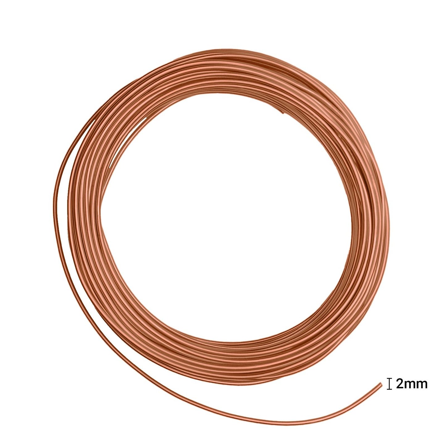 Vaessen creative • aluminiumdraad 500g 37mx2,5mm orange copper
