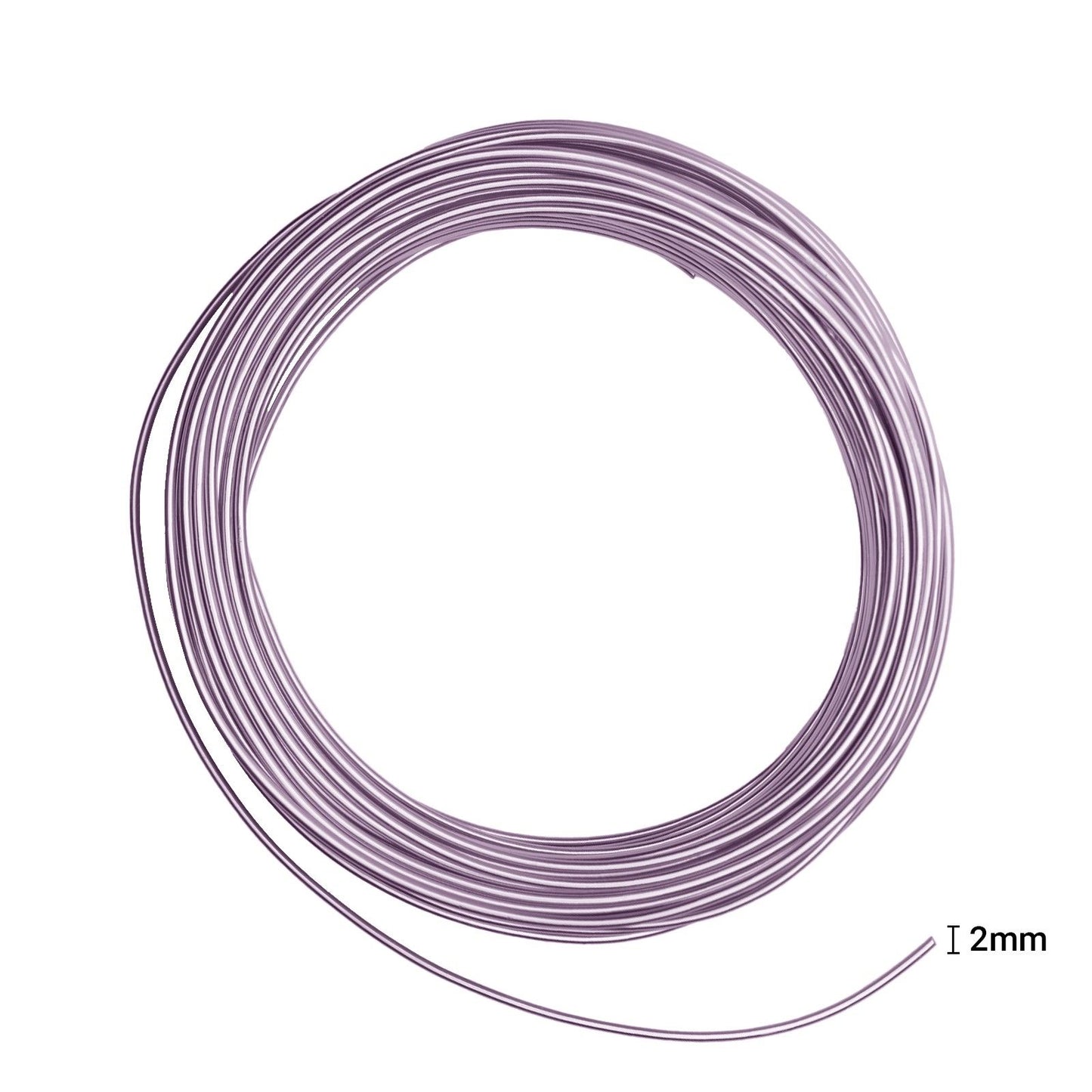 Vaessen creative • aluminiumdraad 500g 37mx2,5mm soft lilac
