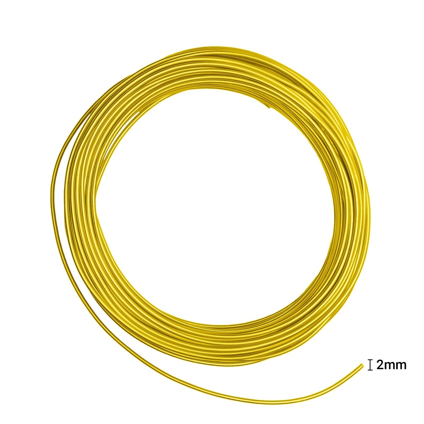 Vaessen creative • aluminiumdraad 500g 37mx2,5mm sunny yellow