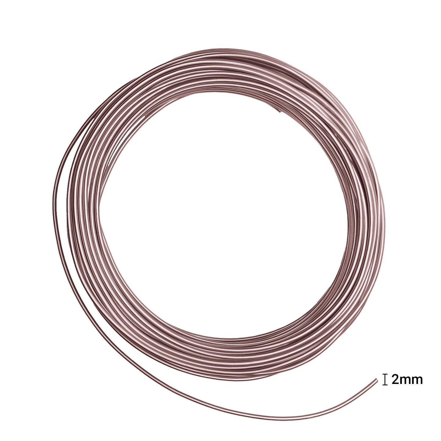 Vaessen creative • aluminiumdraad 500g 37mx2,5mm misty pink