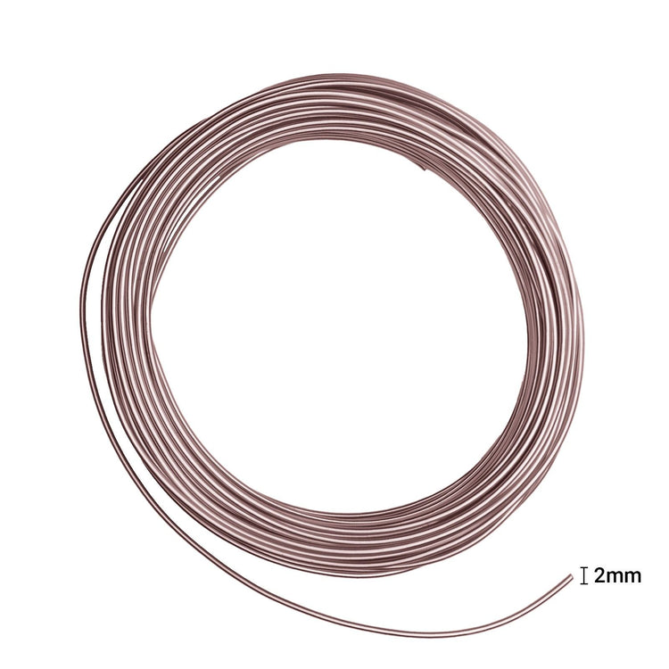 Vaessen creative • aluminiumdraad 500g 37mx2,5mm misty pink