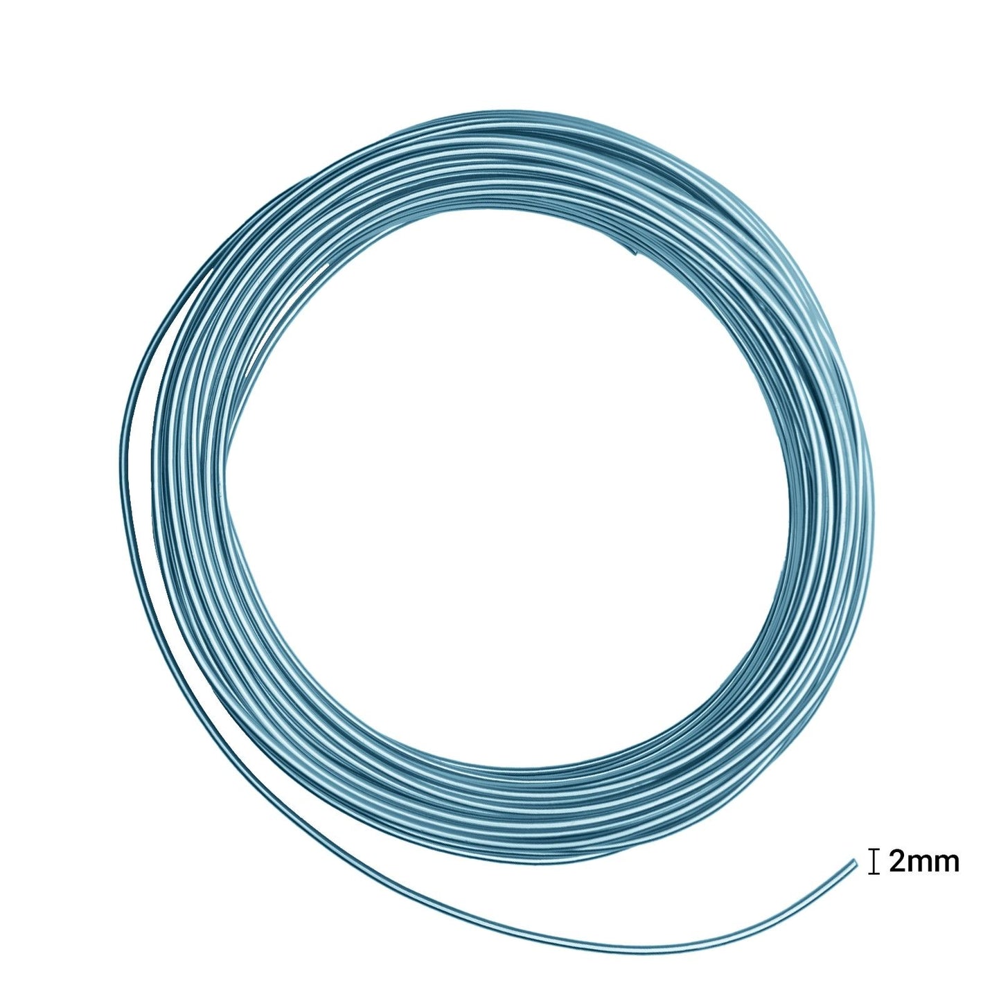 Vaessen creative • aluminiumdraad 500g 37mx2,5mm ice blue