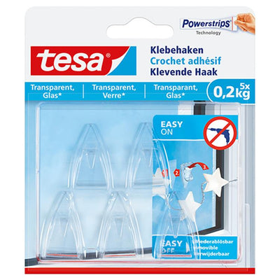 Tesa 1051177 - deco haak transp. - 200g | 10 stuks