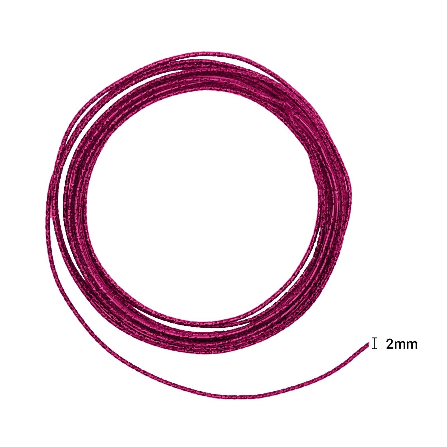 Vaessen creative • aluminiumdraad hammer 2mmx5m strong pink