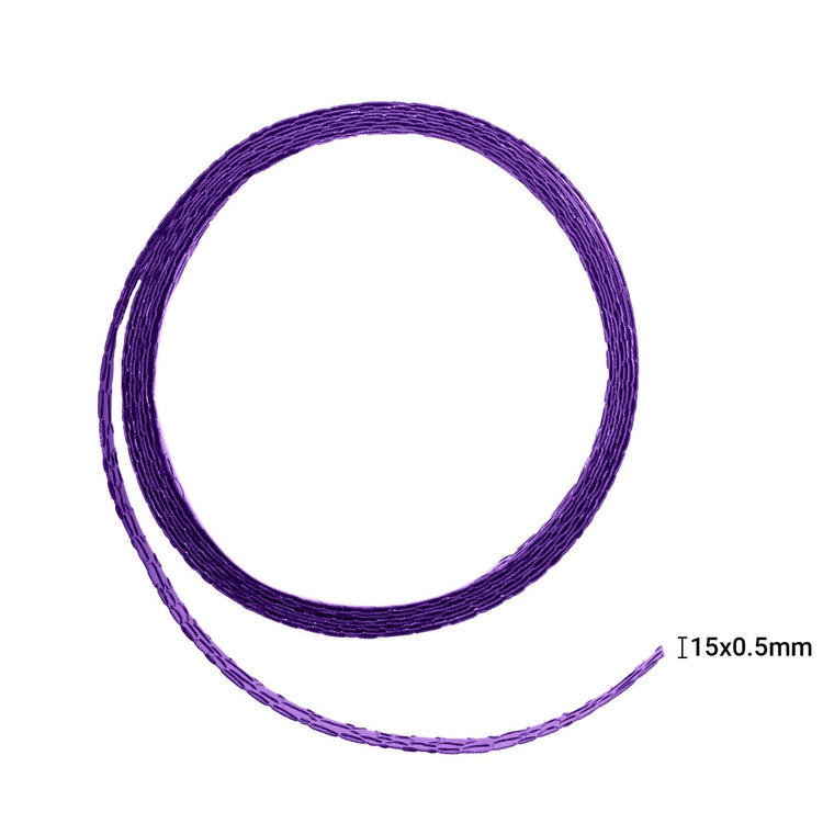 Vaessen creative • aluminiumdraad crocodile 1,5cmx0,5mmx3m lilac
