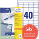 Avery huismerk 3657 universele etiket 48,5x25,4mm