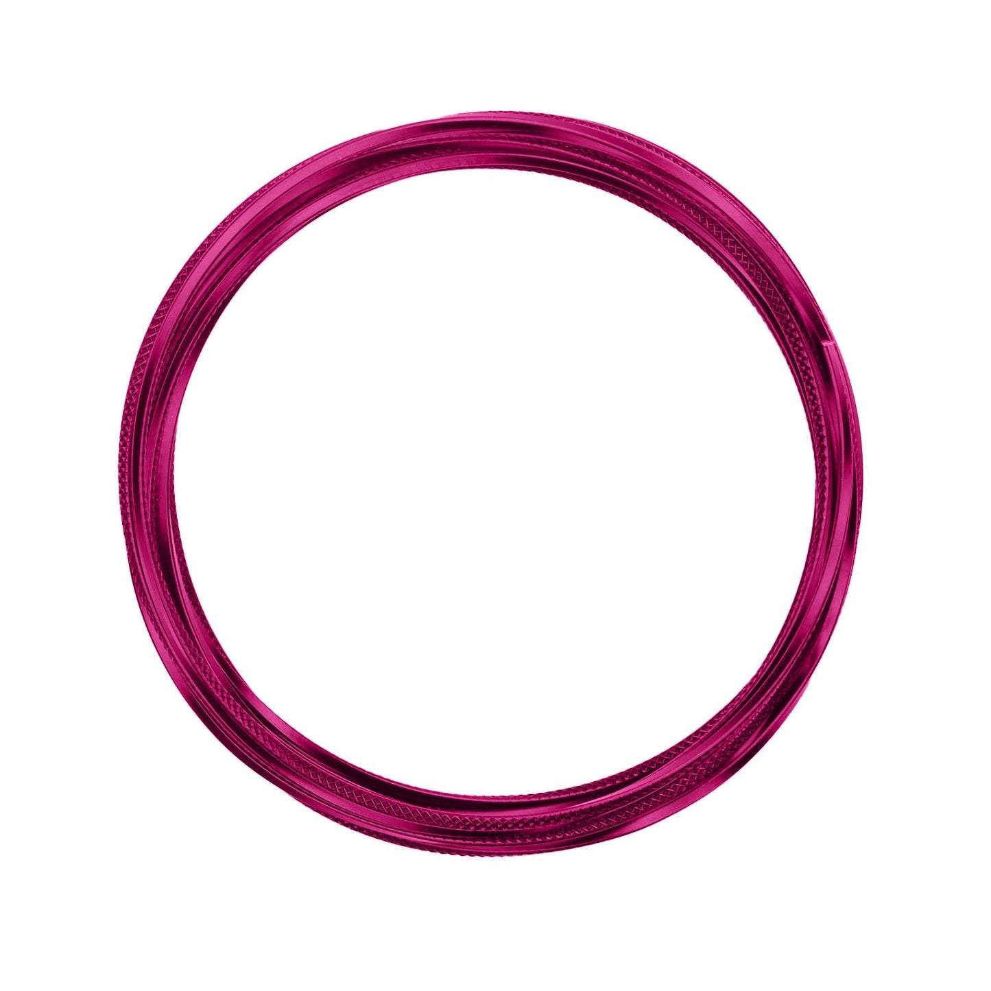 Vaessen creative • aluminiumdraad triangle embossed 2.8mmx5m strong pink