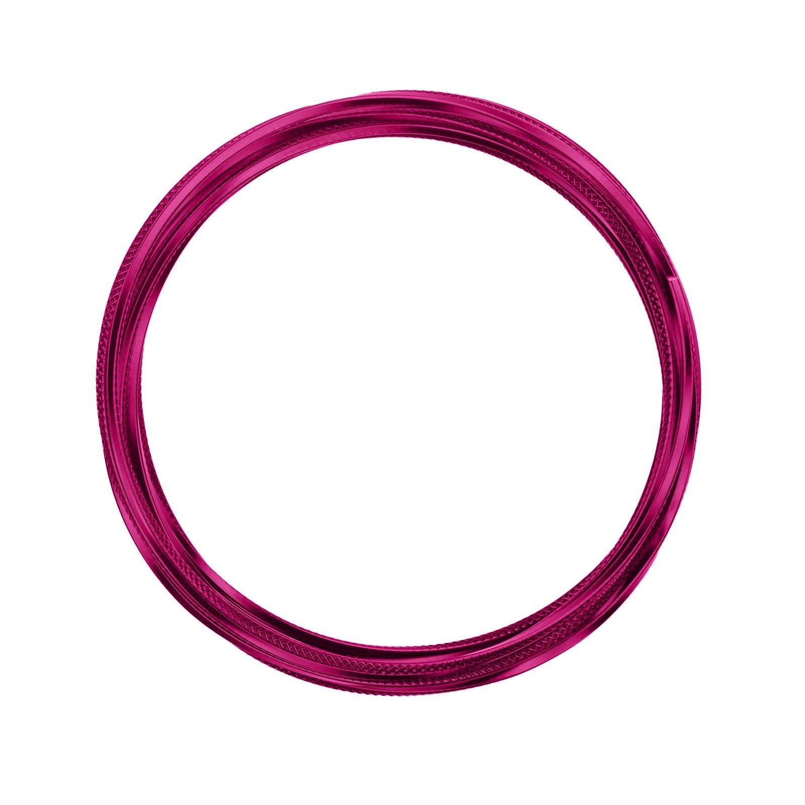 Vaessen creative • aluminiumdraad triangle embossed 2.8mmx5m strong pink