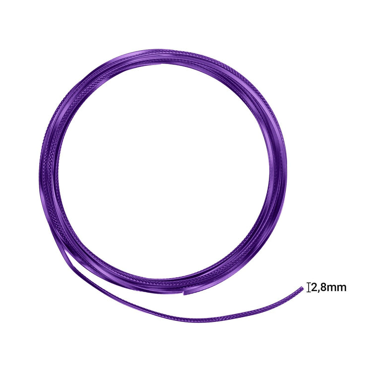 Vaessen creative • aluminiumdraad triangle embossed 2.8mmx5m lilac