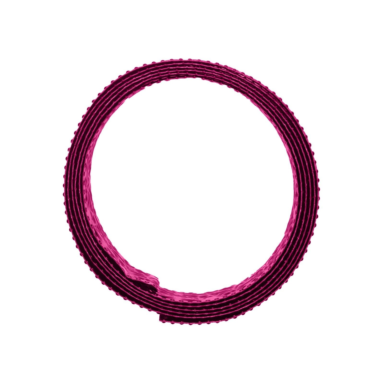 Vaessen creative • aluminiumdraad triangle embossed 2.8mmx5m strong pink