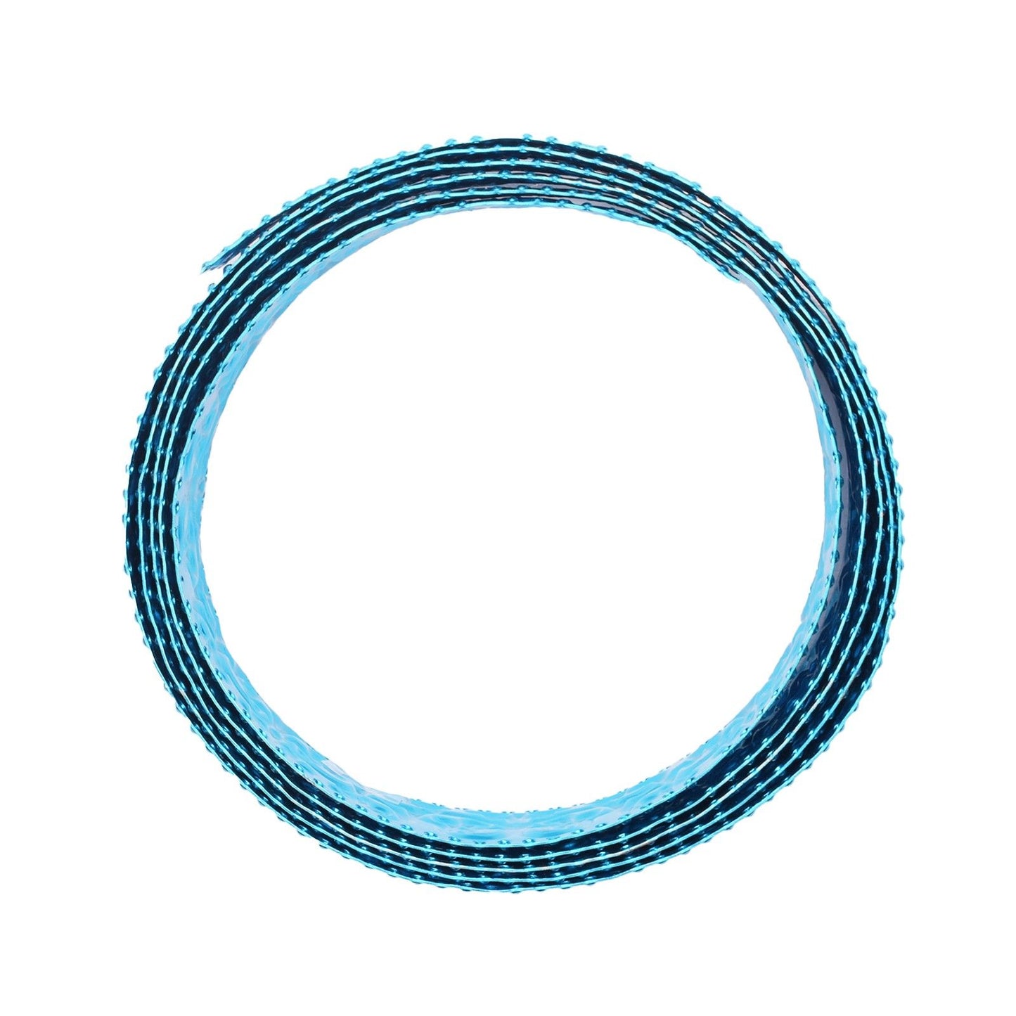 Vaessen creative • aluminiumdraad triangle embossed 2.8mmx5m turquoise