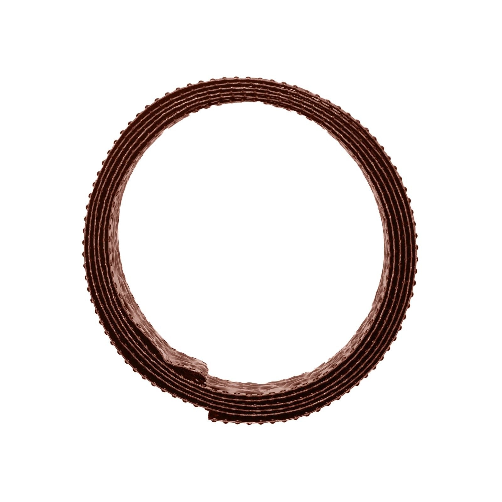 Vaessen creative • aluminiumdraad triangle embossed 2.8mmx5m chocolate