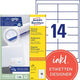 Merkloos sans marque universele etiketten avery 3678 97x37mm