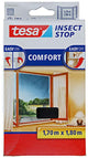 Tesa 1050476 - insect stop premium - vliegenhor klittenband zwart 1,7x1,8m | 5 stuks
