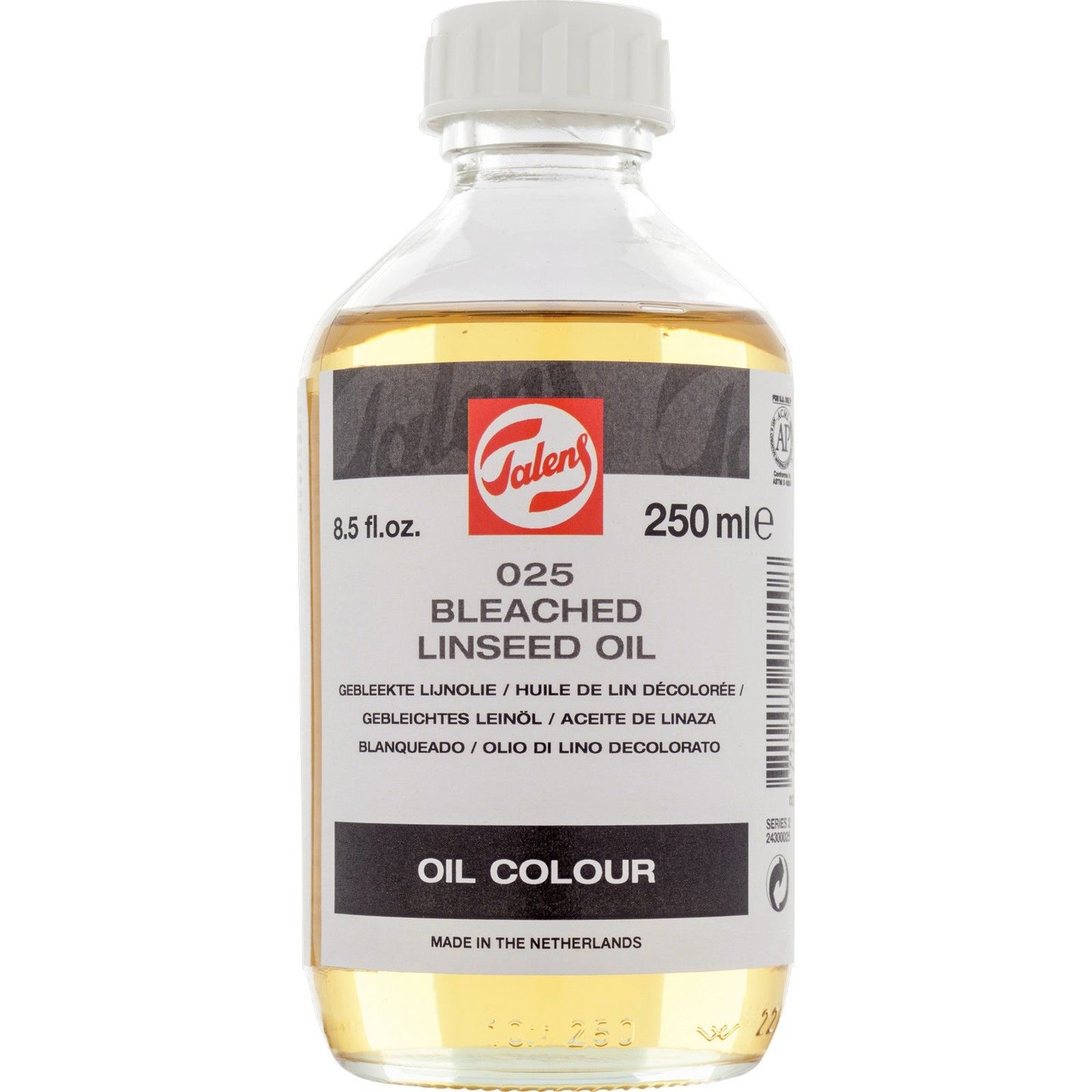 Talens • gebleekte lijnolie 025 fles 250ml